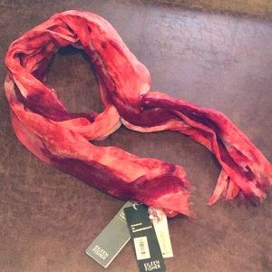 NWT Eileen Fisher Painted Cotton Scarf